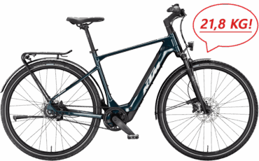 Extra Leichtes Trekkingrad von KTM mit einem Gesamtgewicht von 21,8KG