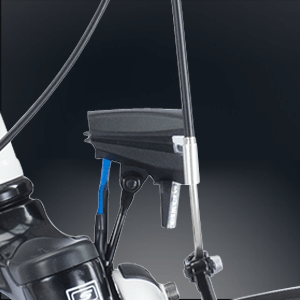 Helle Fest verbaute Fahrrad beleuchtung 