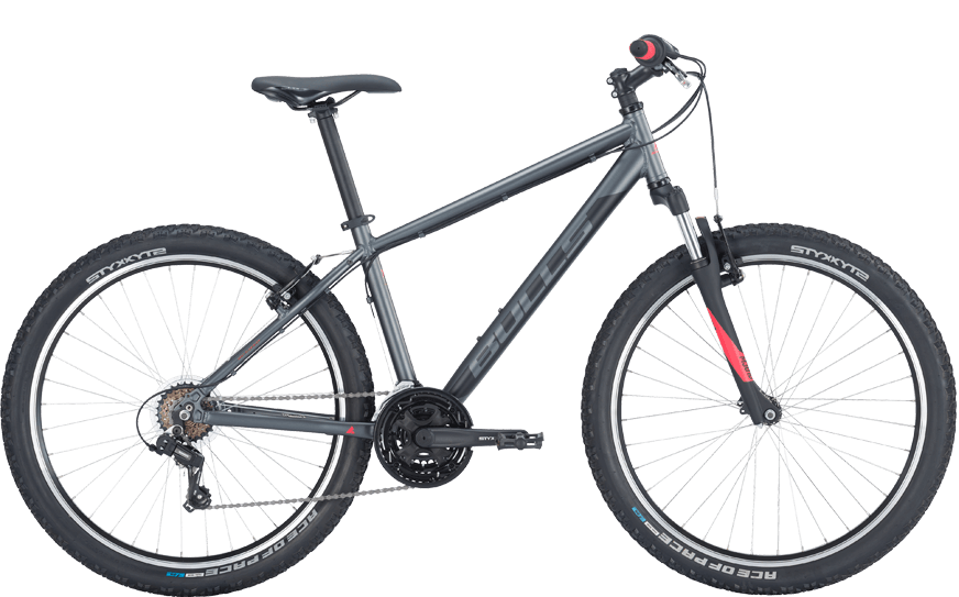 Bulls Mountainbike in Grau mit shimano schaltung und federgabel